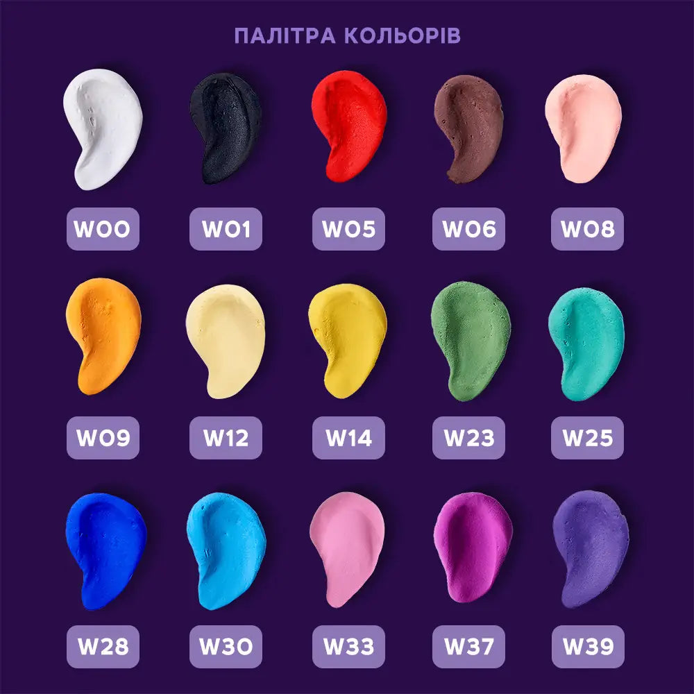 OKTO Colours повітряний пластилін мікс (Л - розмір)