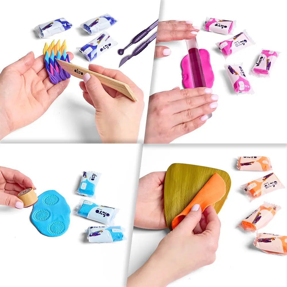 OKTO Colours повітряний пластилін мікс (Л - розмір)