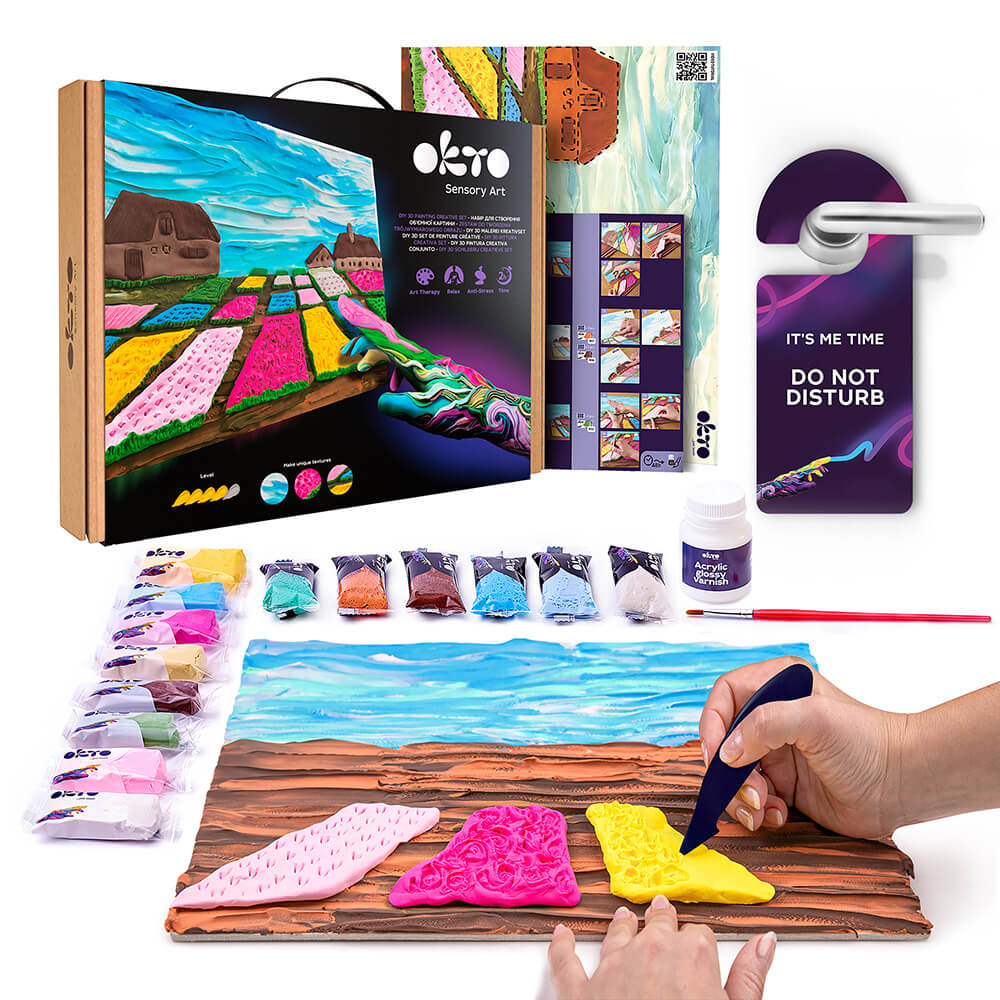 Об'ємна 3D картина “Квітники в Голландії”