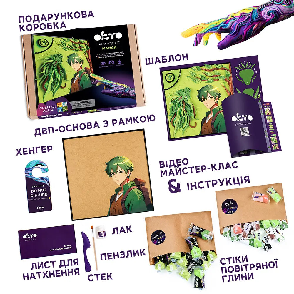 Об'ємна 3D картина Манга "Земля"