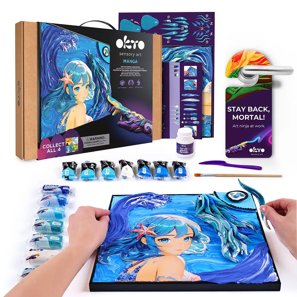 Об'ємна 3D Картина Манга "Вода"