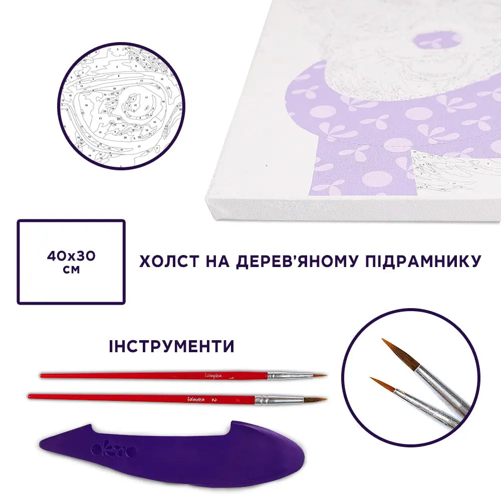 3D Картина за номерами OKTO & Ideyka “Стильний Коргі”