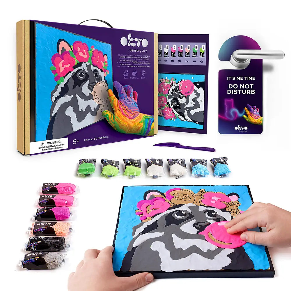 Картина за номерами “Єнот”