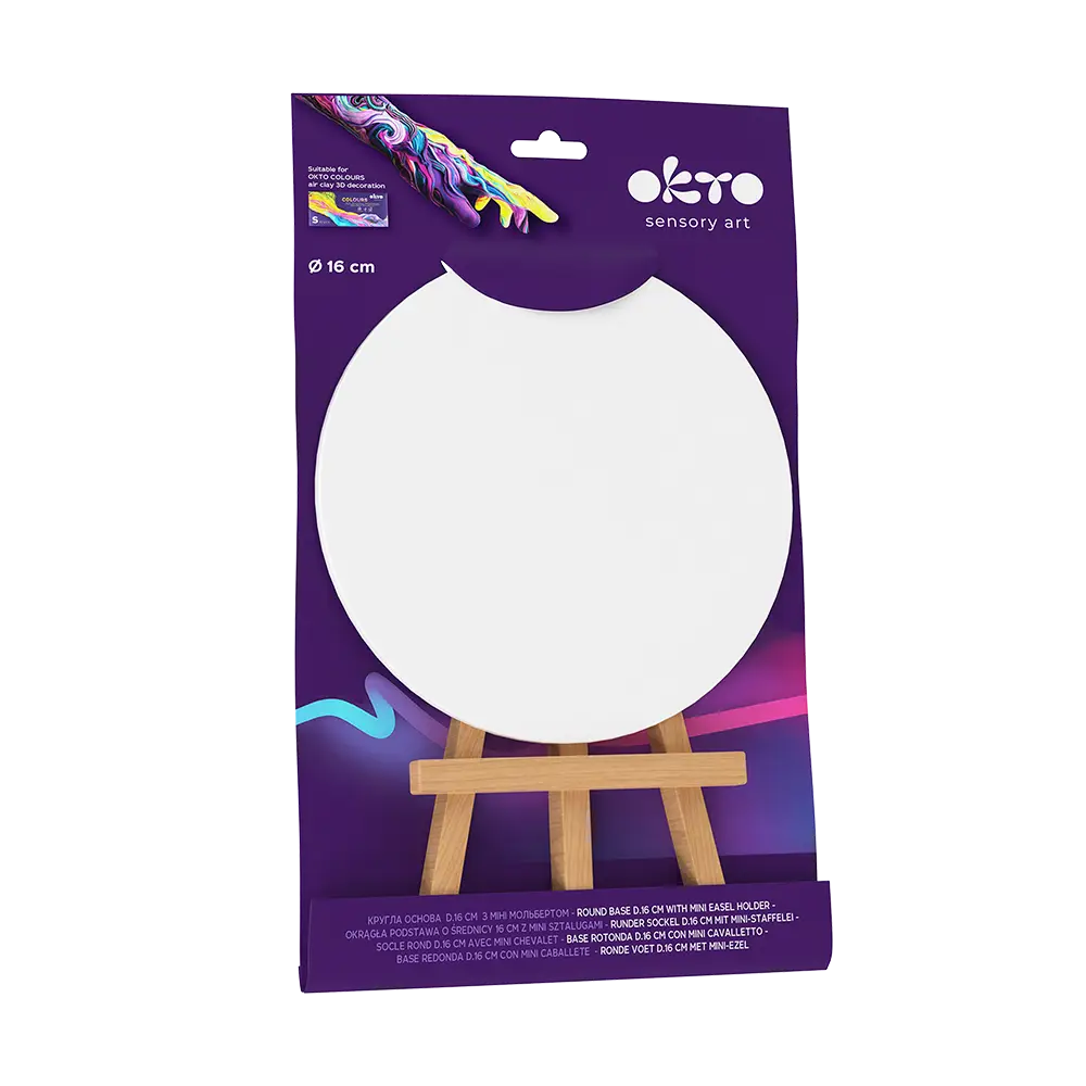 Кругла основа 16 см з міні-мольбертом ОКТО