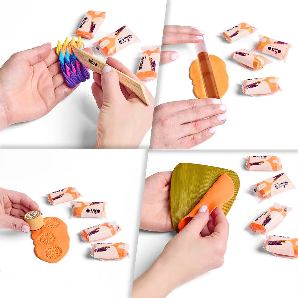 OKTO Colours повітряний пластилін помаранчевий (S - розмір)