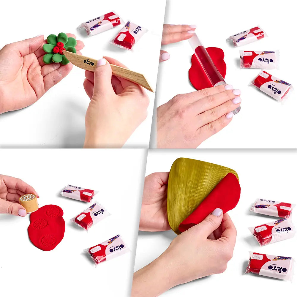 OKTO Colours повітряний пластилін червоний (S - розмір)