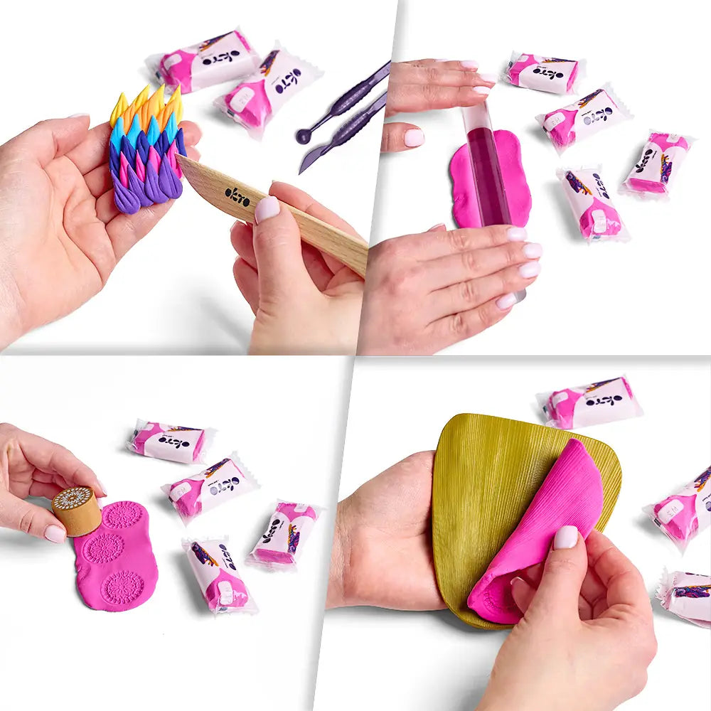 OKTO Colours повітряний пластилін маджента (S - розмір)