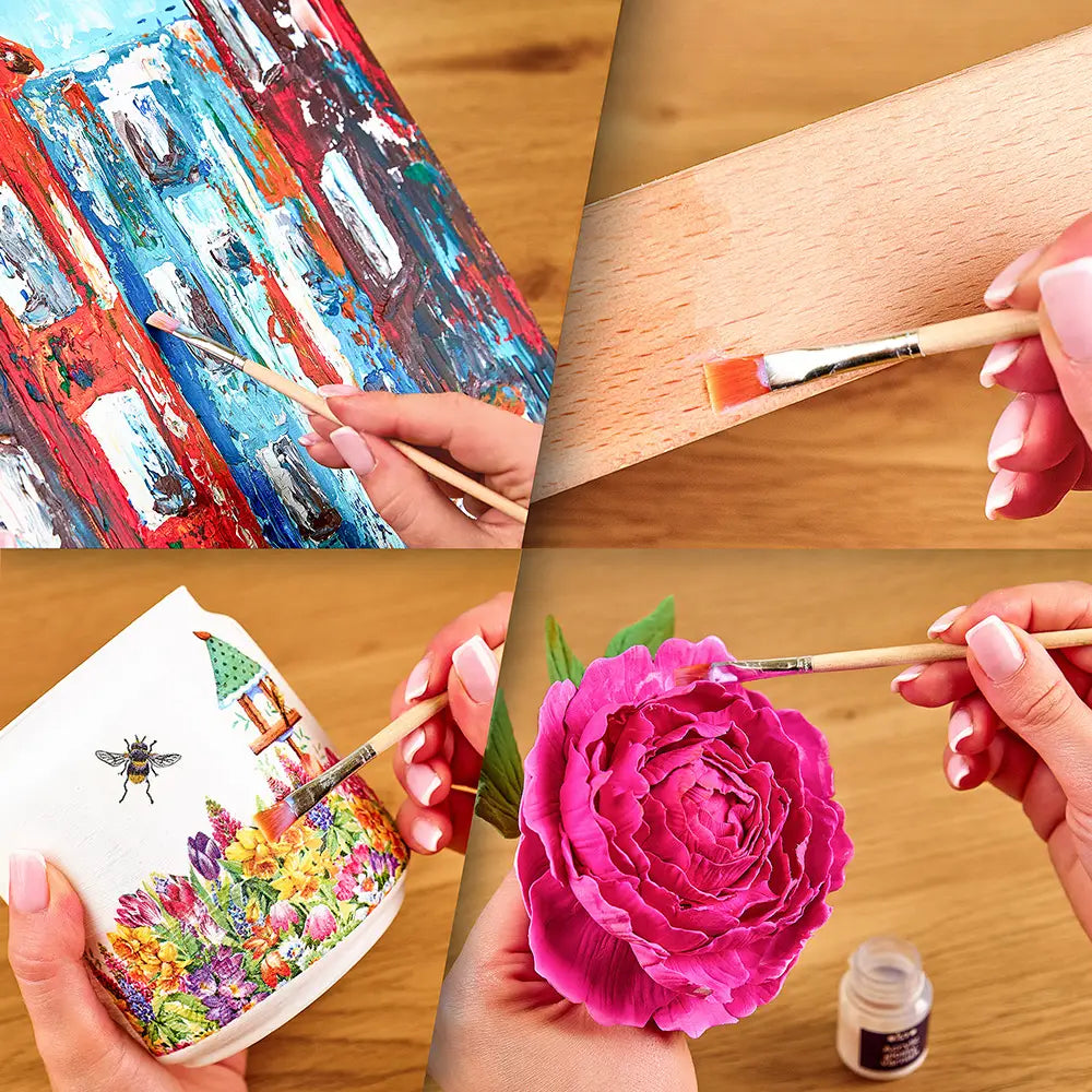 Акриловий глянцевий лак + пензлик ОКТО