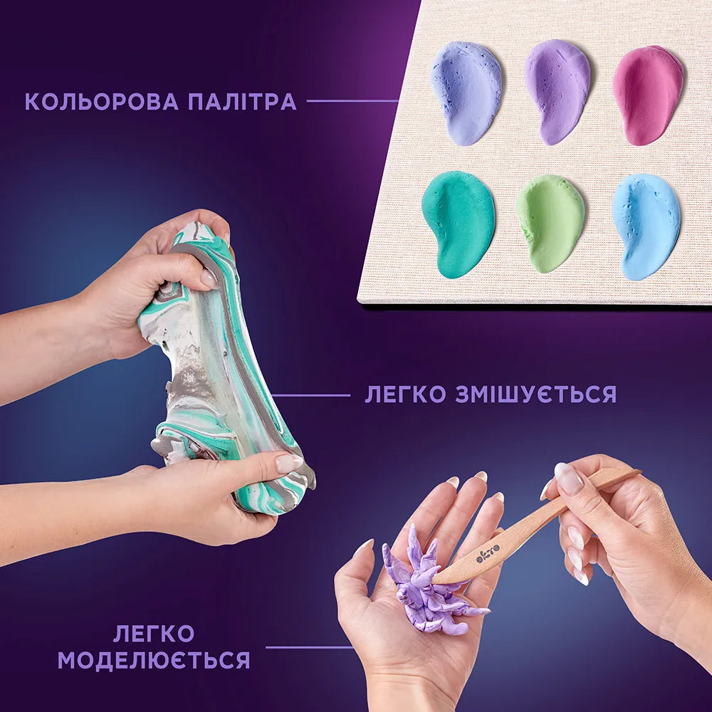 Сукуленти з повітряного пластиліну “Ніжність”