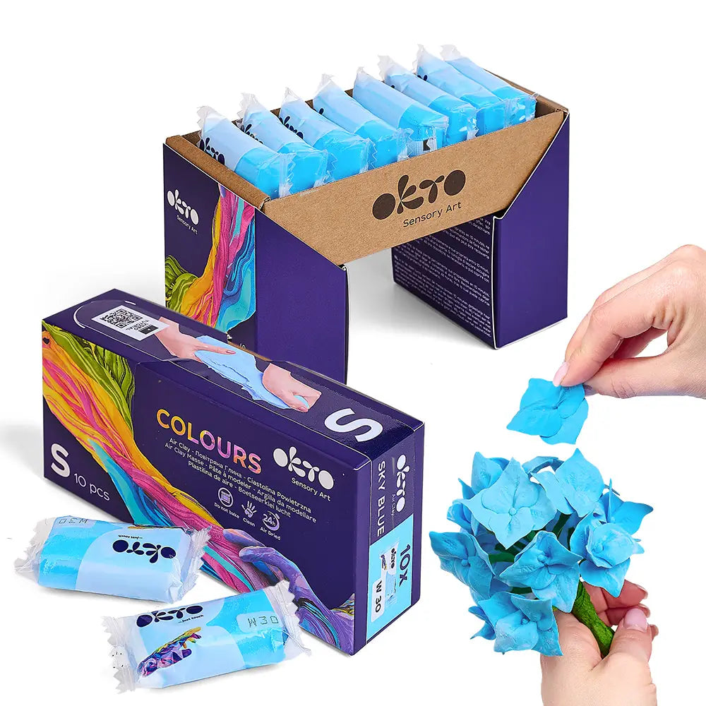 OKTO Colours повітряний пластилін блакитний (S - розмір)
