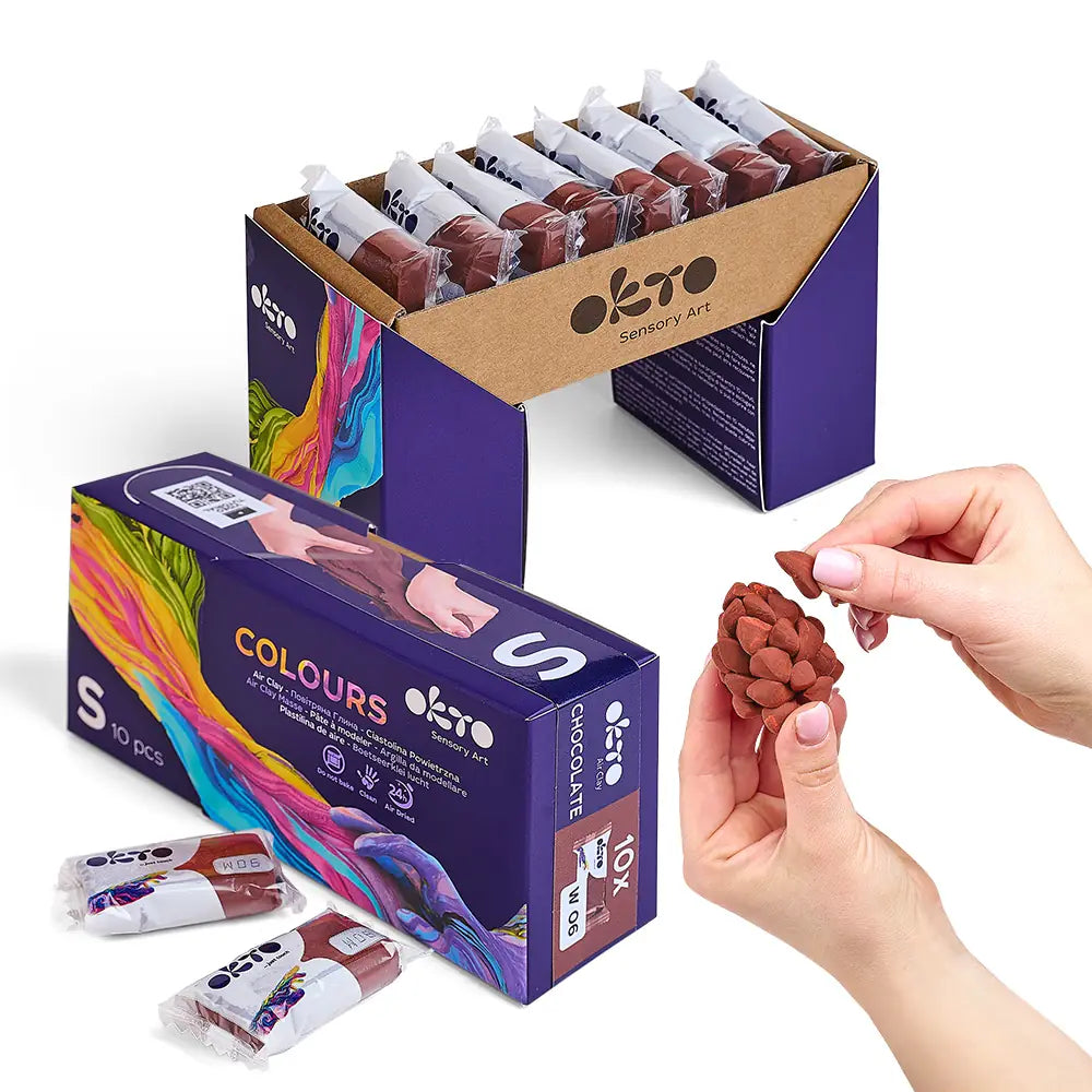 OKTO Colours повітряний пластилін шоколадний (S - розмір)