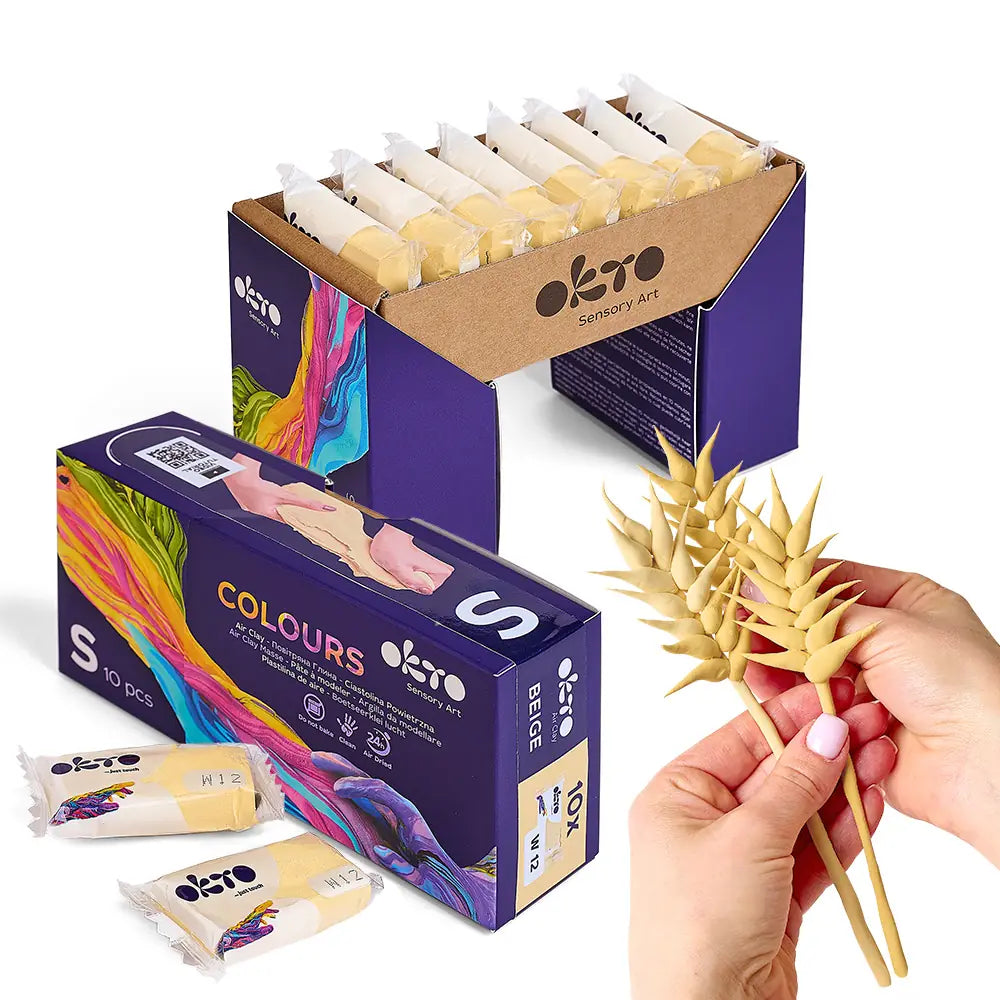 OKTO Colours повітряний пластилін бежевий (S - розмір)