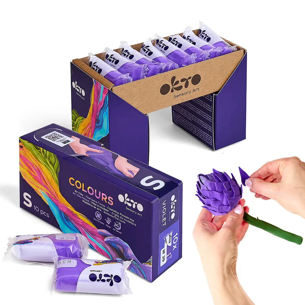 OKTO Colours повітряний пластилін фіолетовий (S - розмір)