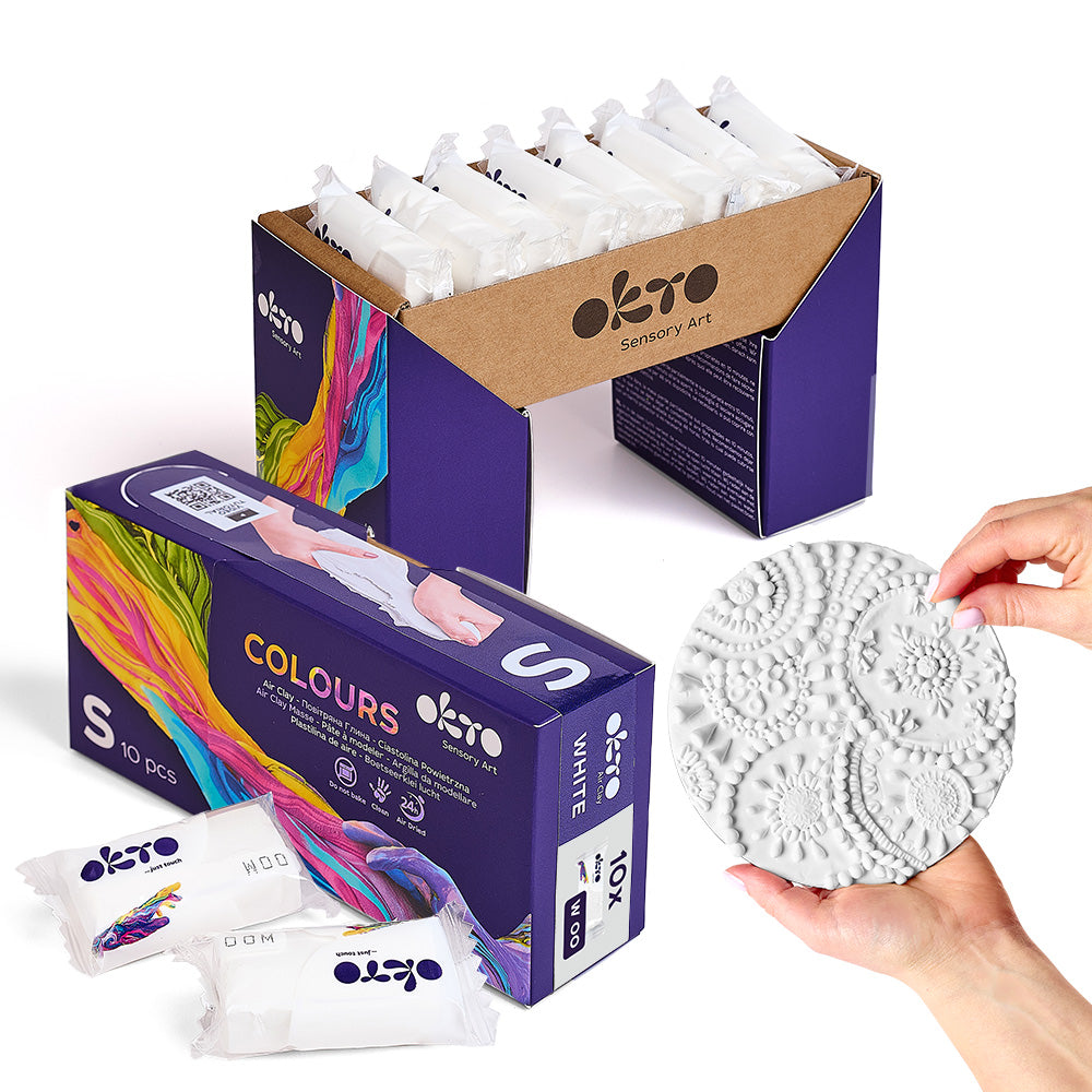 OKTO Colours повітряний пластилін білий (S - розмір)