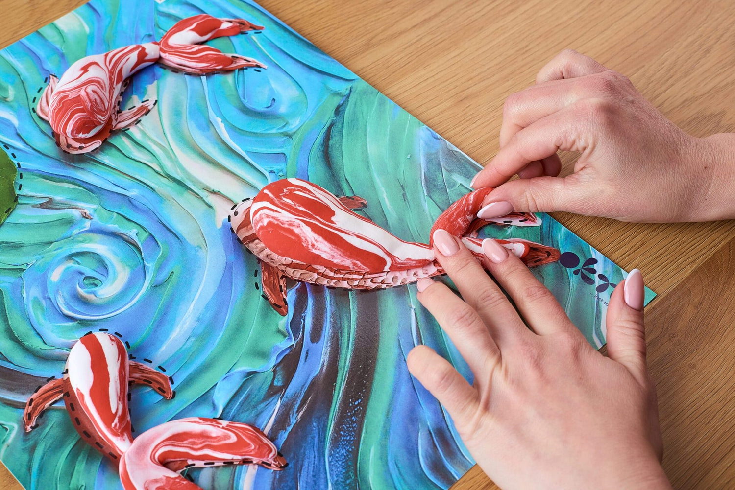 Об'ємна 3D картина “Карпи Кої”